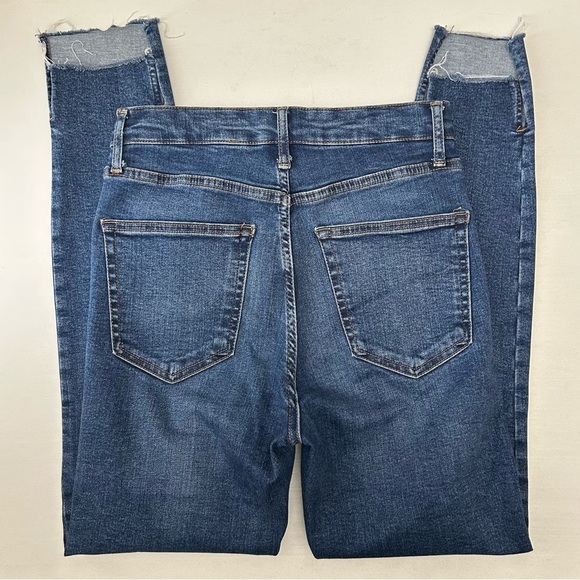 Topshop Jamie Skinny Jeans High Rise Ankle Cropped Step Hem Blue Size 26 - Picture 14 of 16
